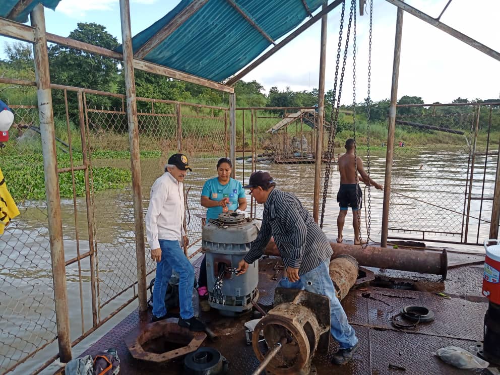 Embalse Generoso Campilongo recupera fuerza de bombeo de agua potable en Calabozo